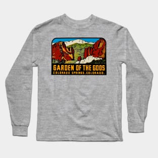 Garden of the Gods Vintage Style Design Long Sleeve T-Shirt